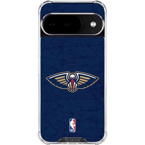 NBA New Orleans Pelicans Distressed Google Pixel 10 Clear Case